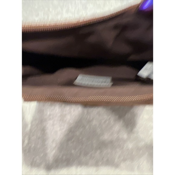 LIZ‎ CLAIBORNE Handbag Crossbody Purse Small Brown Long Strap - Picture 10 of 11